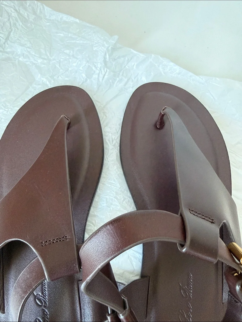 Loro Piana T-Strap Sandals for Women